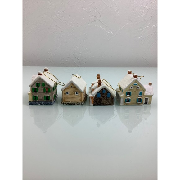 VTG Reed & Barton Yarmouth Maine Villages Cottages houses ornaments lot EUC - Picture 3 of 12